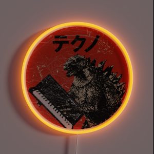 Vintage Analog Synthesizer Japanese Retro Monster Design RGB Neon Sign Vintage Analog Synthesizer Japanese Retro Monster Design RGB Neon Sign