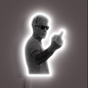 Vintage Anthony Bourdain RGB Neon Sign
