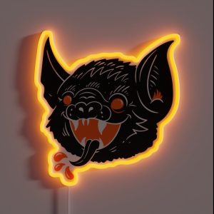 Vintage Bat Halloween RGB Neon Sign Vintage Bat Halloween RGB Neon Sign