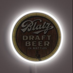 Vintage Blatz Draft Beer Blatz Brewing Co Milwaukee Wisconsin RGB Neon Sign Vintage Blatz Draft Beer Blatz Brewing Co Milwaukee Wisconsin RGB Neon Sign