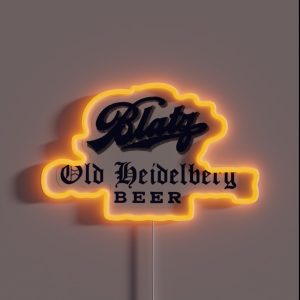 Vintage Blatz Old Heidelberg Beer Blatz Brewing Co Milwaukee Wisconsin RGB Neon Sign Vintage Blatz Old Heidelberg Beer Blatz Brewing Co Milwaukee Wisconsin RGB Neon Sign