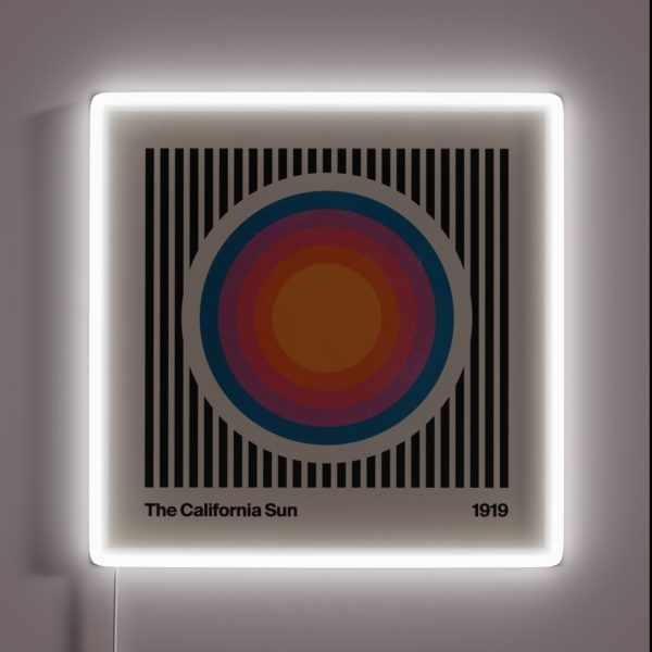 Vintage California Sun RGB Neon Sign