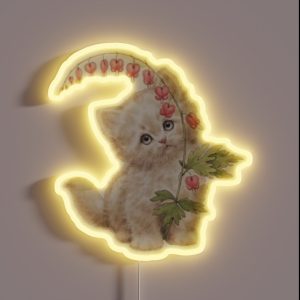 Vintage Cat RGB Neon Sign