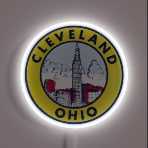 Vintage Cleveland Ohio RGB Neon Sign