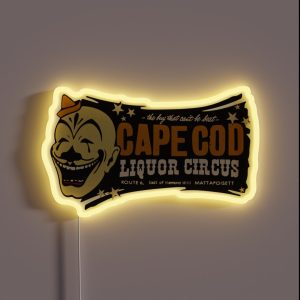 Vintage Clown Liquor Store RGB Neon Sign