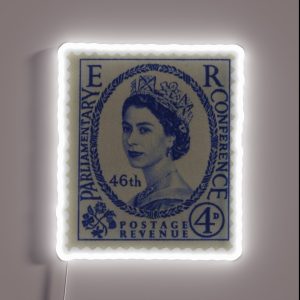 Vintage England Stamp RGB Neon Sign Vintage England Stamp RGB Neon Sign