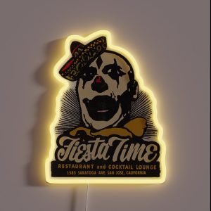 Vintage Fiesta Time Bar RGB Neon Sign
