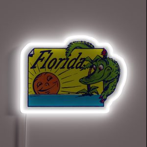 Vintage Florida RGB Neon Sign Vintage Florida RGB Neon Sign