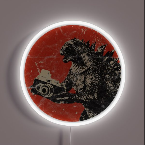 Vintage Japanese Camera Monster Analog SLR RGB Neon Sign