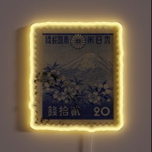 Vintage Japanese Postcard RGB Neon Sign