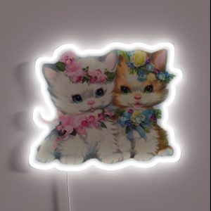 Vintage Kitten Twins RGB Neon Sign Vintage Kitten Twins RGB Neon Sign