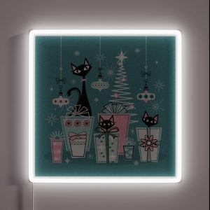 Vintage Kitty Christmas II Studioxtine RGB Neon Sign Vintage Kitty Christmas II Studioxtine RGB Neon Sign