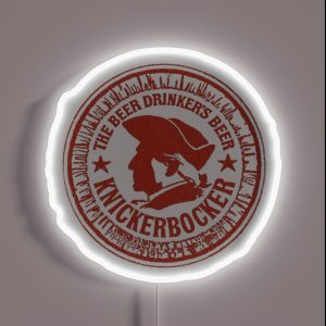 Vintage Knickerbocker Beer The Beer Drinkers Beer Jacob Ruppert Brewing New York RGB Neon Sign