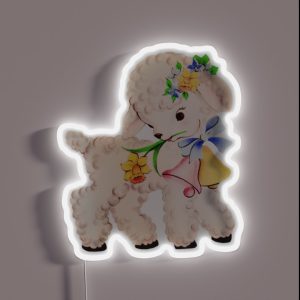 Vintage Lamb RGB Neon Sign
