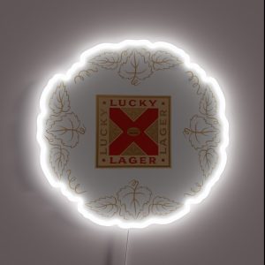 Vintage Lucky Lager General Brewing Co San Francisco California RGB Neon Sign