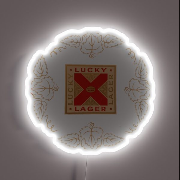 Vintage Lucky Lager General Brewing Co San RGB Neon Sign