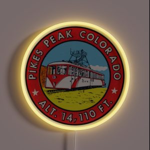 Vintage Pike S Peak Colorado RGB Neon Sign Vintage Pike S Peak Colorado RGB Neon Sign