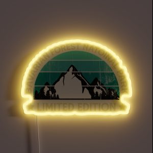 Vintage Retro Bavarian Forest National Park Best Funny Gift For Bavarian Forest National Park Lovers RGB Neon Sign Vintage Retro Bavarian Forest National Park Best Funny Gift For Bavarian Forest National Park Lovers RGB Neon Sign