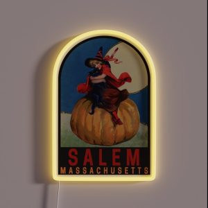 Vintage Salem Massachusetts RGB Neon Sign Vintage Salem Massachusetts RGB Neon Sign
