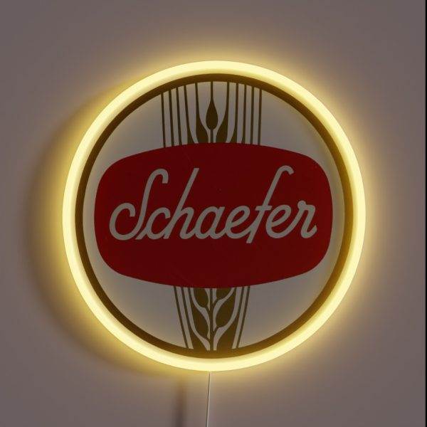 Vintage Schaefer Beer Fandm Schaefer Brewing RGB Neon Sign