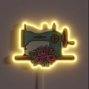Vintage Sewing Machine RGB Neon Sign
