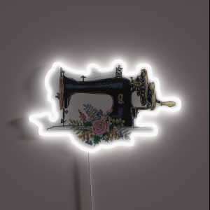 Vintage Sewing Machine RGB Neon Sign