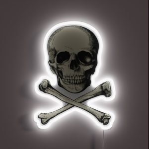 Vintage Skull And Crossbones So Scary RGB Neon Sign