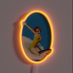 Vintage Surfer RGB Neon Sign