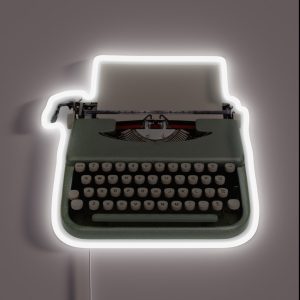 Vintage Typewriter RGB Neon Sign