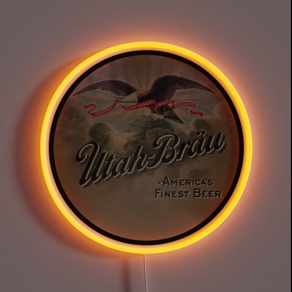 Vintage Utah Brau The Standard Brewery RGB Neon Sign