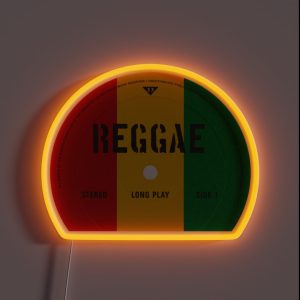 VINYL MUSIC Reggae RGB Neon Sign