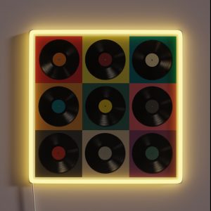 Vinyl Record RGB Neon Sign Vinyl Record RGB Neon Sign