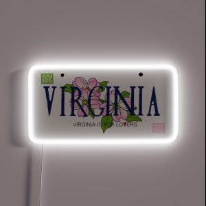 Virginia Plates RGB Neon Sign