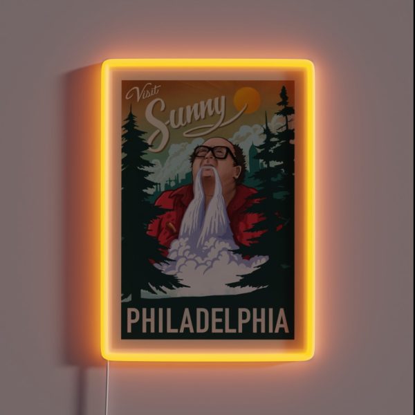 Visit Sunny Philadelphia RGB Neon Sign