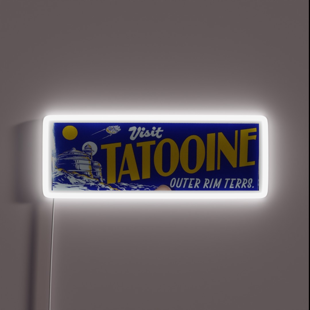 Visit Tatooine RGB Neon Sign Visit Tatooine RGB Neon Sign