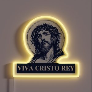 Viva Cristo Rey RGB Neon Sign
