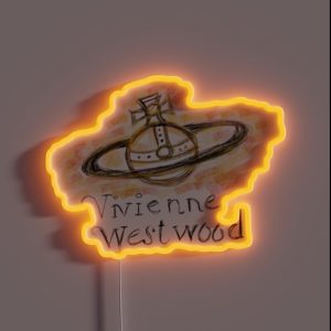 Vivienne Westwood Iconic Pencil Drawing RGB Neon Sign