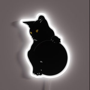 Void Kitty Holds The Void RGB Neon Sign