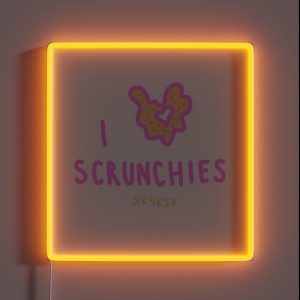 VSCO Girl I Love Scrunchies RGB Neon Sign VSCO Girl I Love Scrunchies RGB Neon Sign