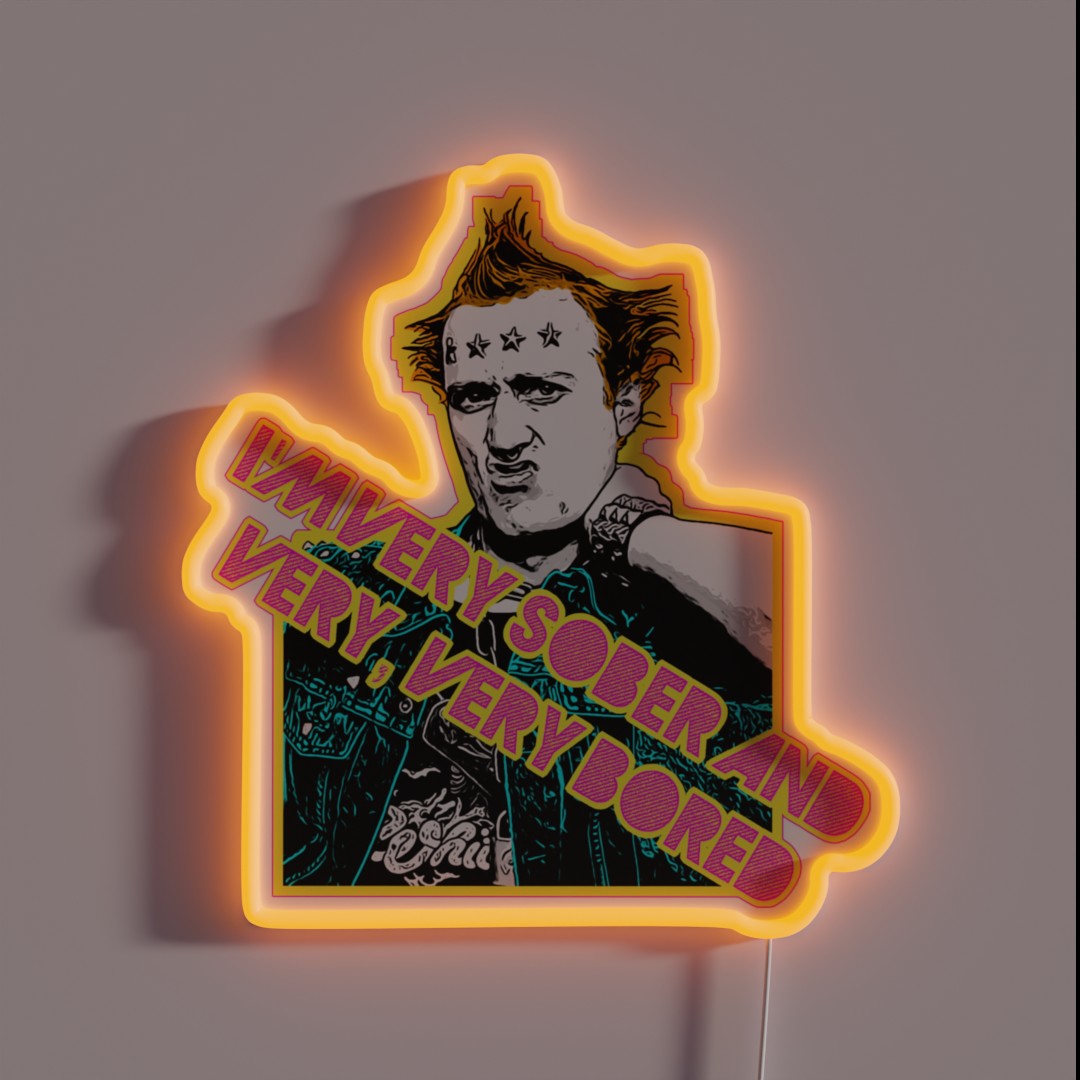 Vyvyan Young Ones 80s Tribute Punk Design RGB Neon Sign Vyvyan Young Ones 80s Tribute Punk Design RGB Neon Sign