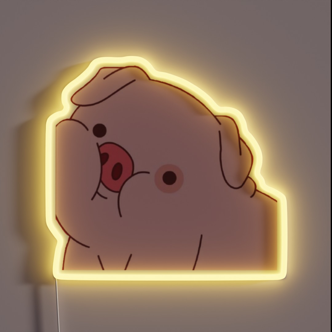 Waddles Gravity Falls RGB Neon Sign Waddles Gravity Falls RGB Neon Sign