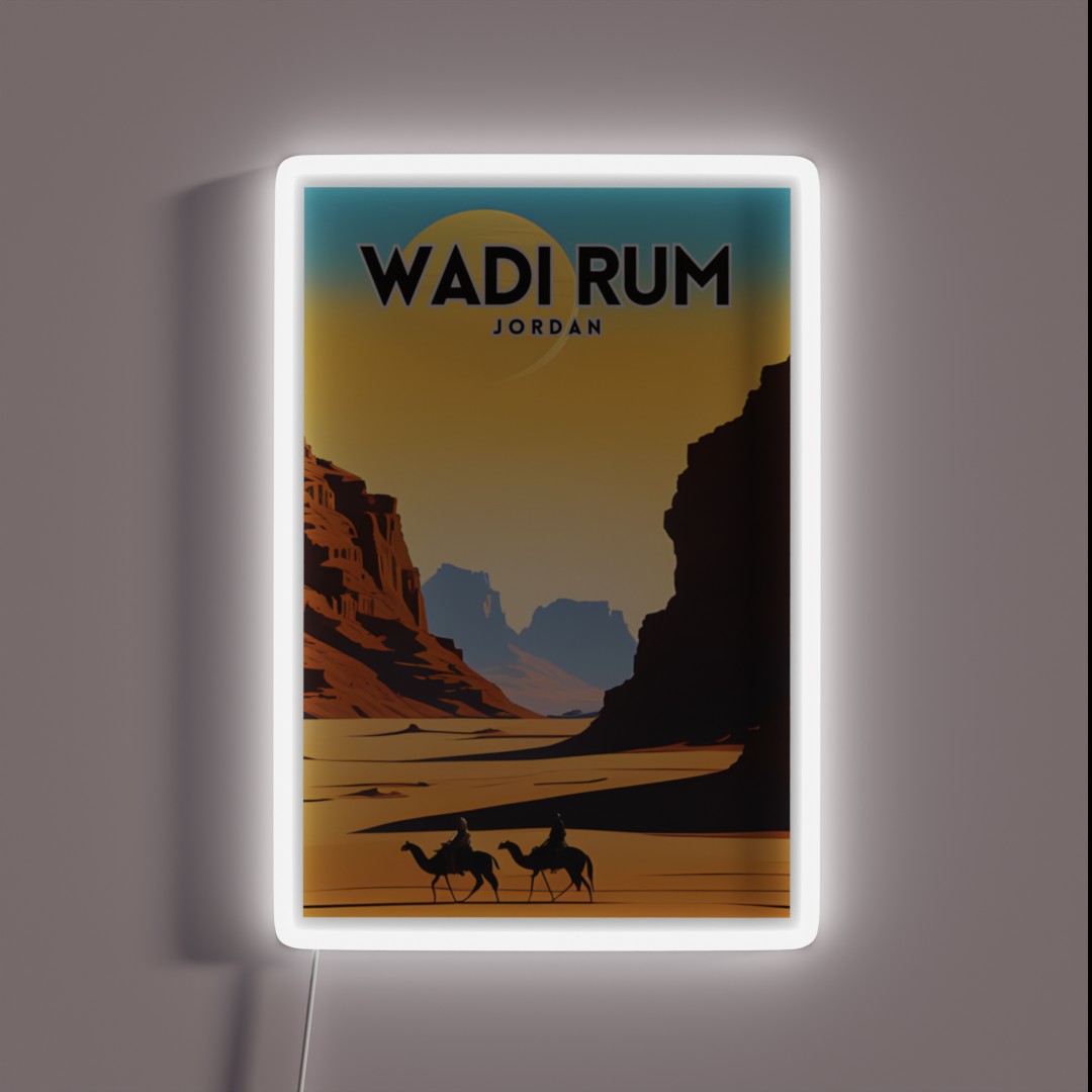 Wadi Rum Vintage RGB Neon Sign Wadi Rum Vintage RGB Neon Sign