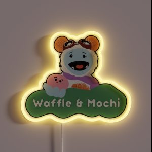 Waffle And Mochi Waffle Mochi RGB Neon Sign