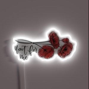 Wait For Me RGB Neon Sign