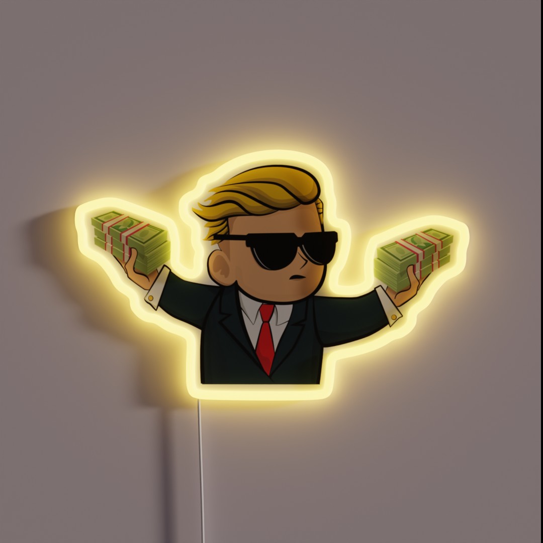 Wallstreetbets Guy Cash RGB Neon Sign Wallstreetbets Guy Cash RGB Neon Sign