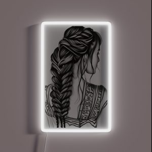 Walnut Braids RGB Neon Sign