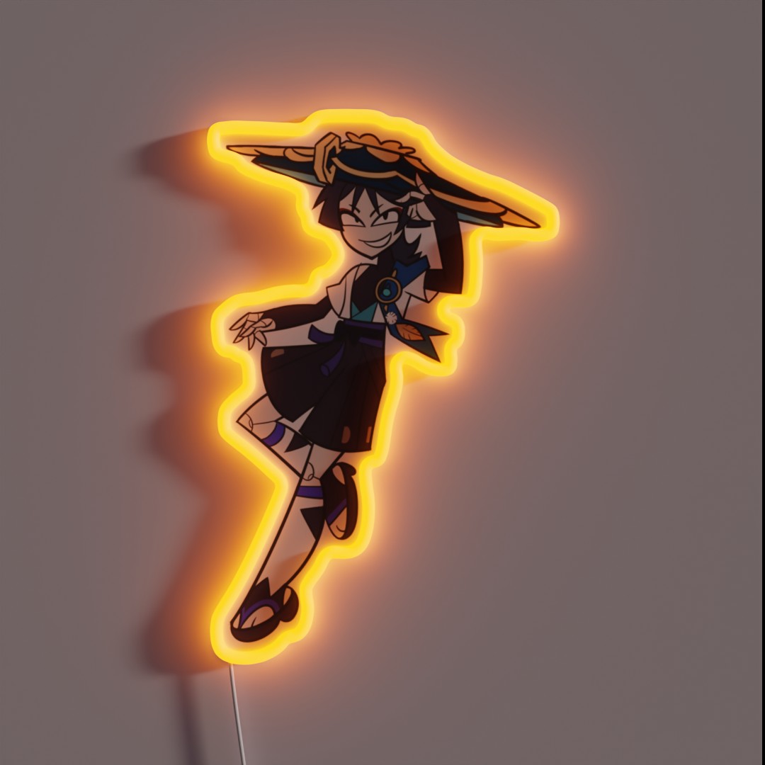 Wanderer Scaramouche Genshin Impact RGB Neon Sign Wanderer Scaramouche Genshin Impact RGB Neon Sign