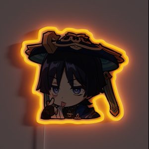 Wanderer Scaramouche Genshin Impact RGB Neon Sign Wanderer Scaramouche Genshin Impact RGB Neon Sign
