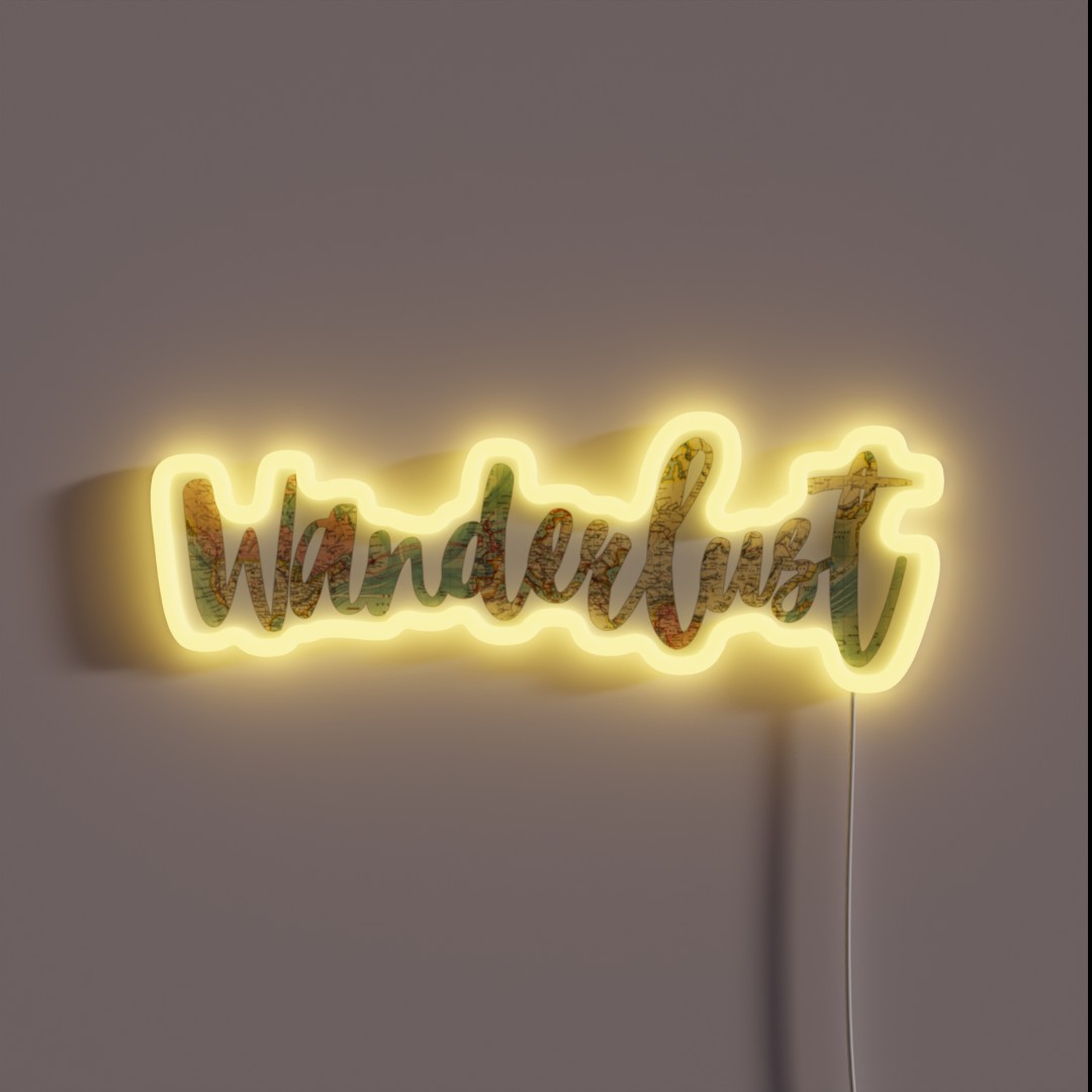 Wanderlust RGB Neon Sign Wanderlust RGB Neon Sign