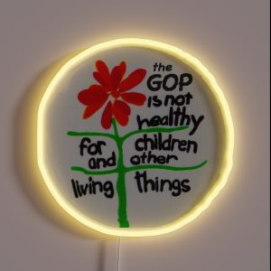 War Face Painting For World Peace RGB Neon Sign